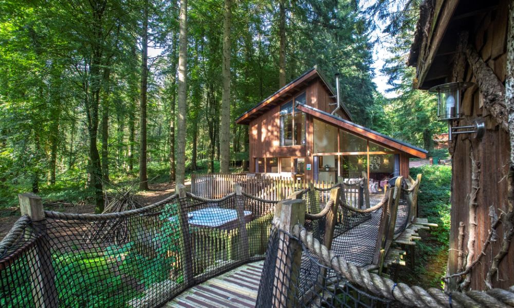 Golden Oak Treehouse at Forest Holidays.