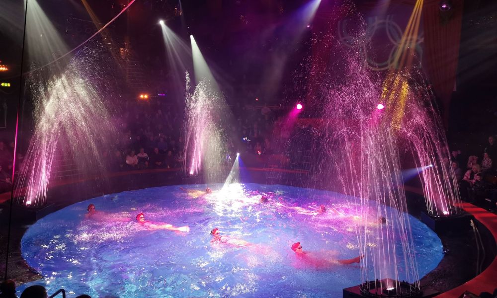Aqua show at the Hippodrome Circus in Great Yarmouth.